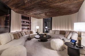 Chalet, 6 Bedrooms, Accessible, Smoking | Living room - Stunning Chalet Frazione Naz (Naz Sciaves)