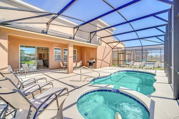 A heated pool