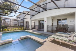 A heated pool
