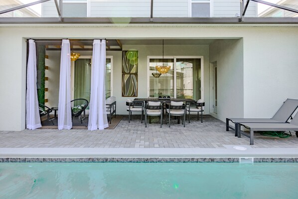 A heated pool