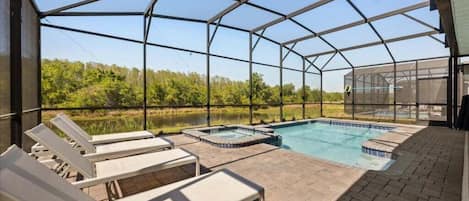 A heated pool