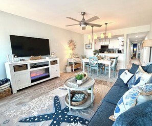 Smart TV, books, printers - ISLAND RETREAT-GORGEOUS REMODELED CONDO ON HARBOR ISLAND WITH POOL & OCEAN VIEWS (Saint Helena Island)