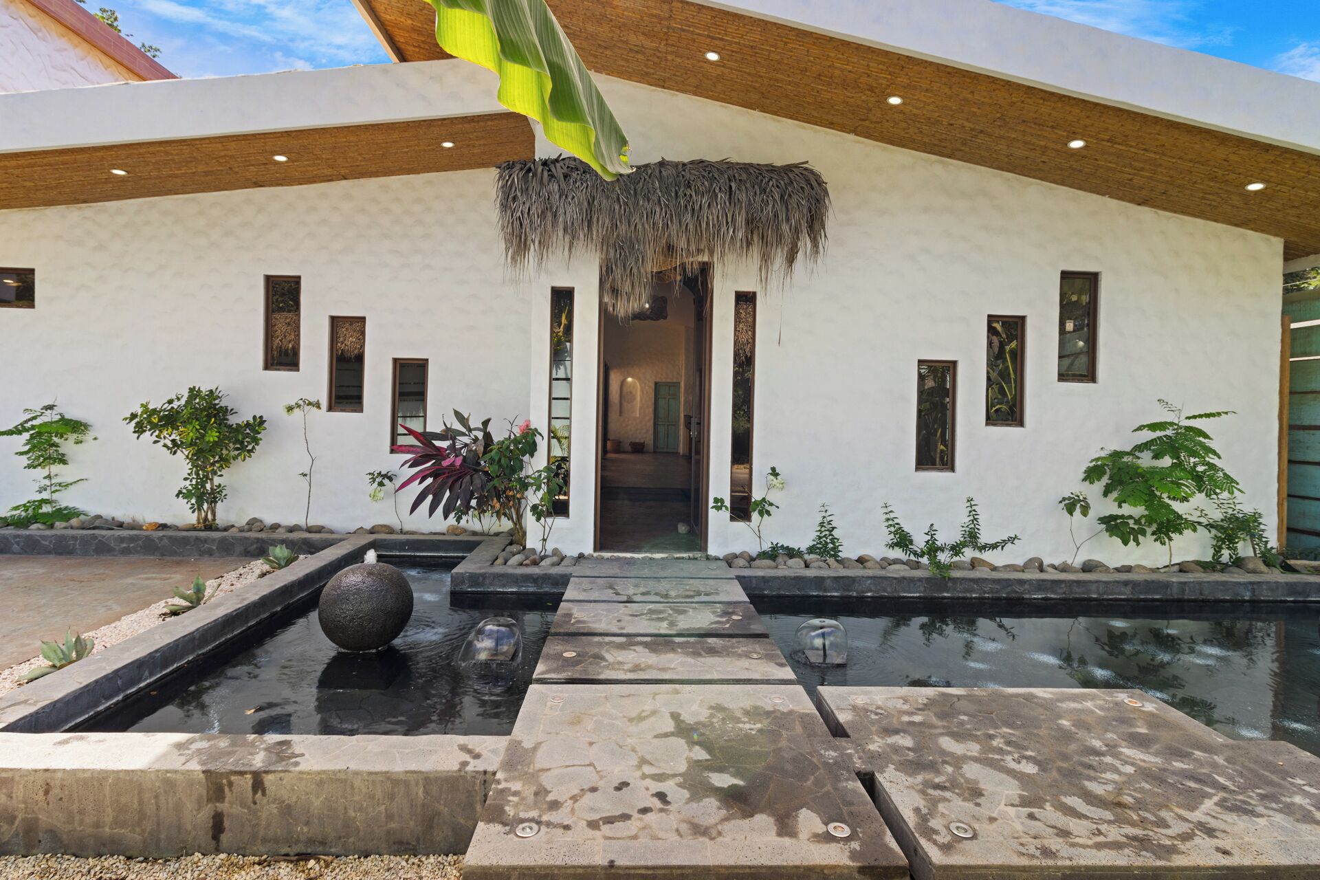 A szálláshely bejárata