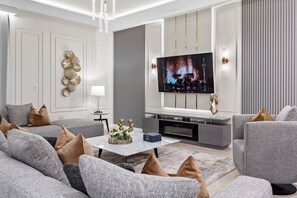 TV connectée, cheminée