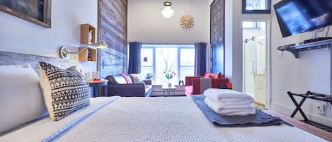 The Swan Suite | Edredons de pluma, camas com colchões de espuma com sistema de memória