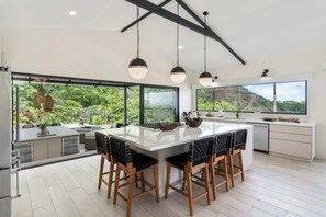 House, Ocean View | Private kitchen - Luxe Tropical Villa with Sparkling Infinity Pool, Panoramic Ocean Views & Community Amenities (Cabo Velas)