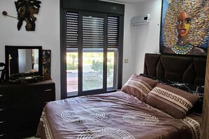 Apartment | 3 bedrooms, iron/ironing board, free WiFi, bed sheets - 3-bed Apt Tangier Beach - Pool, Sleeps 6, Air-con (Tangier)