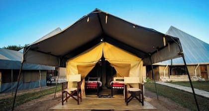 Welcoming 13-bedroom campground in Saadani National Park.