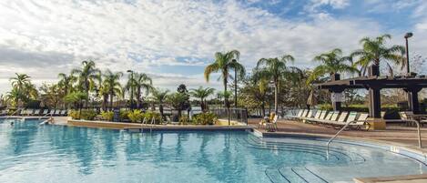 A heated pool