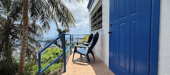 Blue Sky 1-bedroom apartment with AC & Wi-Fi on Skyline Drive in St. Thomas.