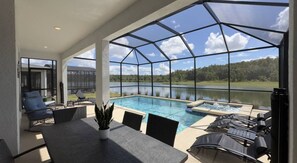 A heated pool - Last Minute Disney! Private Pool, Hot Tub & Themed Bedrooms. Book Now! #116059 (Orlando)