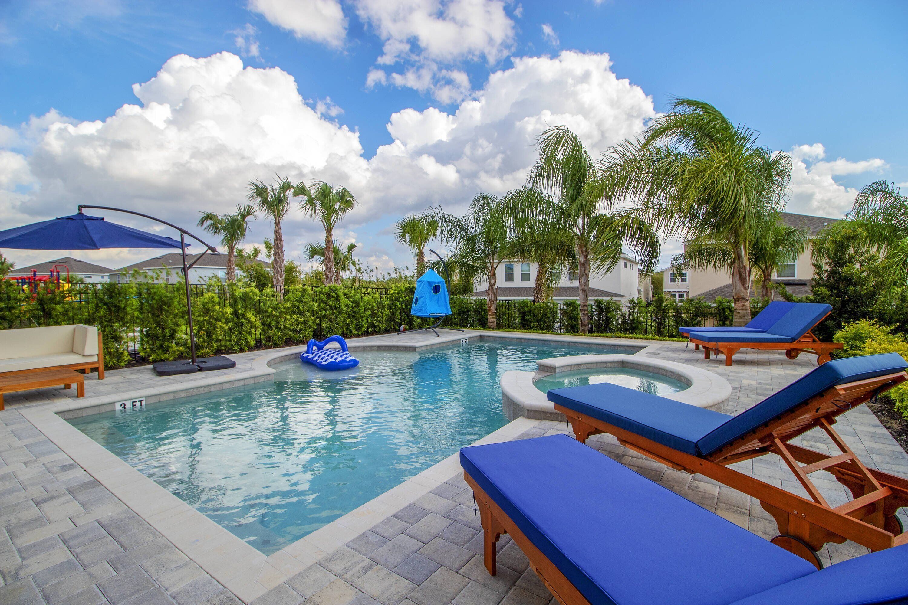 A heated pool