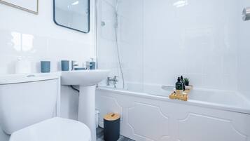 Hair dryer, towels