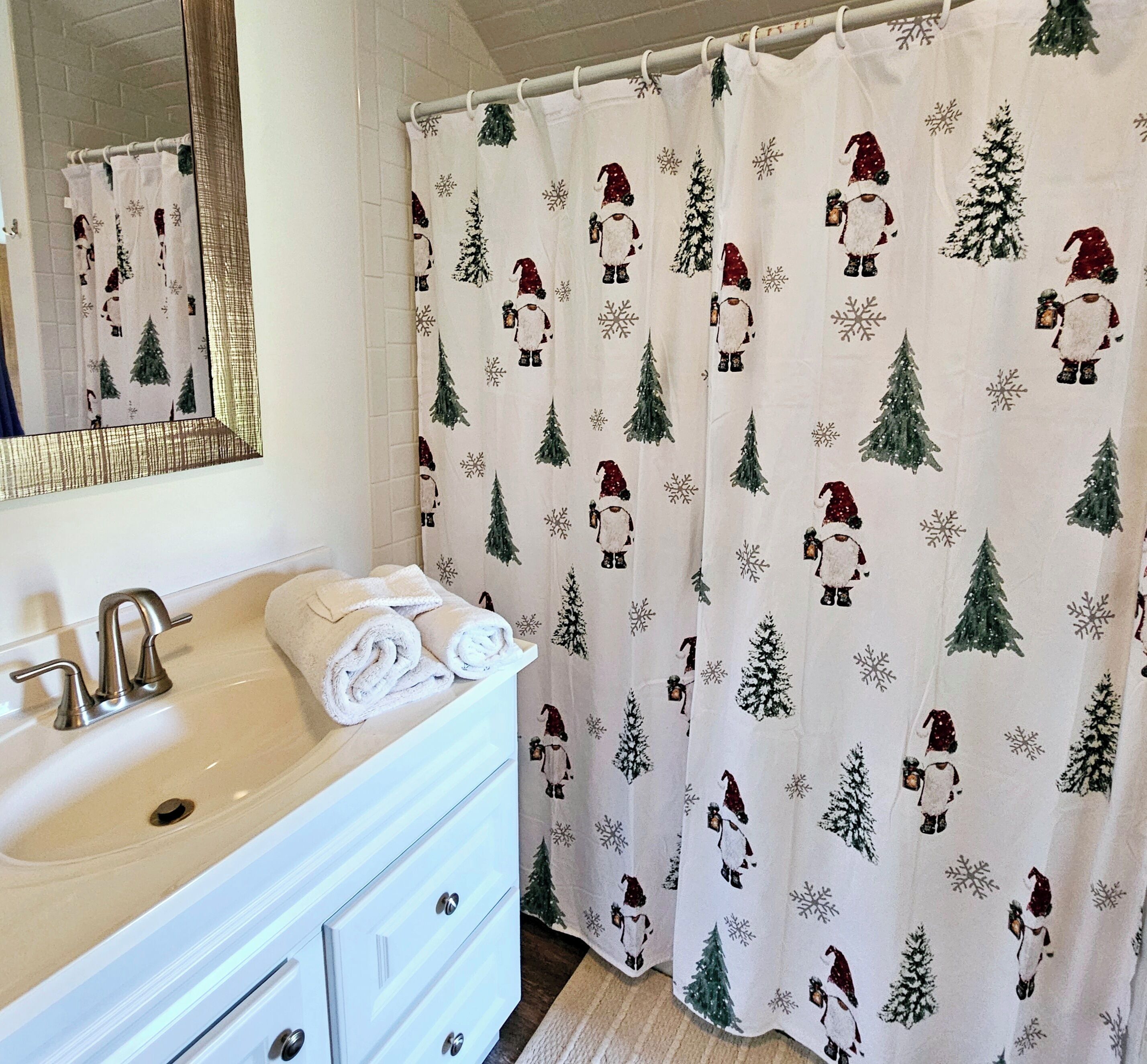 Towels, soap, toilet paper
