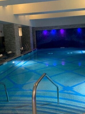 Indoor pool, a heated pool