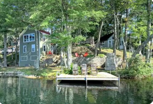 Year-round 3-bedroom WATERFRONT Windham cabin with WiFi