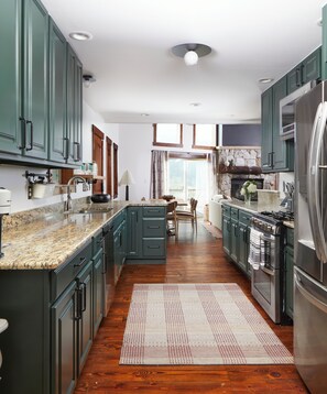 Microwave, oven, stovetop, dishwasher