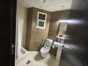 Towels, soap, toilet paper