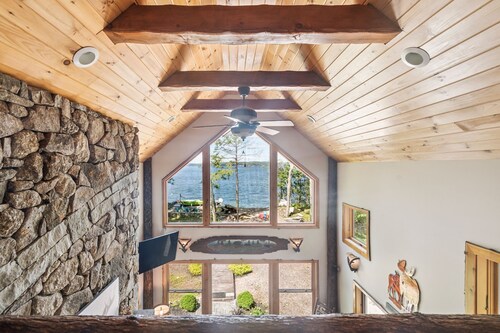 Winnipesaukee Waterfront Adirondack Home with Dock