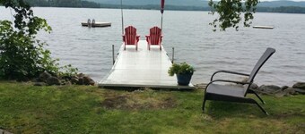 Beautiful lakefront cottage on quiet lake.