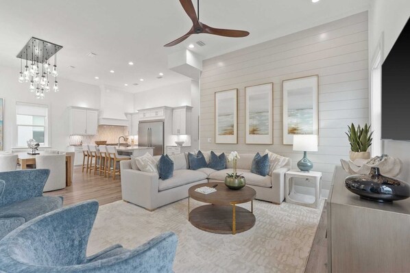 House (Multiple Bedrooms) | Interior - Luxe 30A Home w/ Pool, Outdoor Dining, Golf Cart, & Minutes to Beach (Santa Rosa Beach)