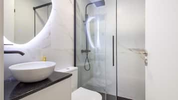 Hair dryer, towels