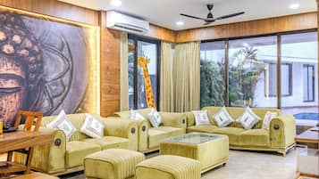 Luxury Villa, 3 Bedrooms, Private Pool | Living area | 40-inch Smart TV with satellite channels