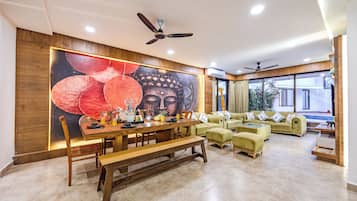 Luxury Villa, 3 Bedrooms, Private Pool | Living room | 40-inch Smart TV with satellite channels