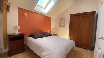 2 slaapkamers, een strijkplank/strijkijzer, gratis wifi