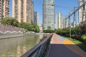 Vue depuis lâhĂ©bergement