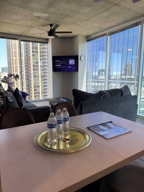Interior - Calm Midtown Sky Suite | City Views + Free Parking (Atlanta)