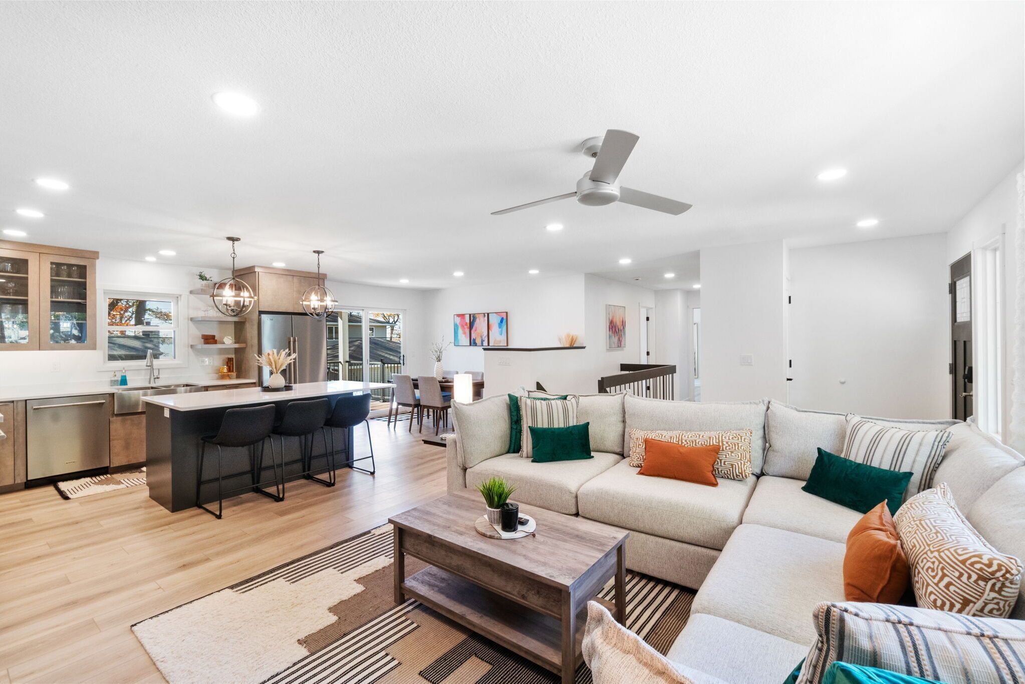 TV connectée, cheminée