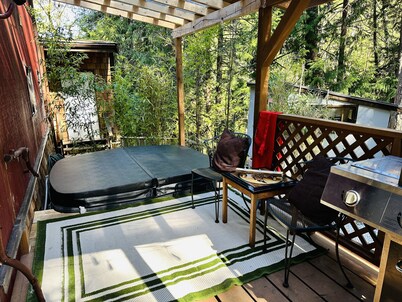 Island paradise with private hot tub -- pet friendly & breakfast included!