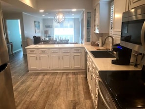 Fridge, microwave, oven, stovetop - Surfside Beach SC- Oceanfront Paradise! #4, Seen on Beachfront  Bargain Hunt (Surfside Beach)