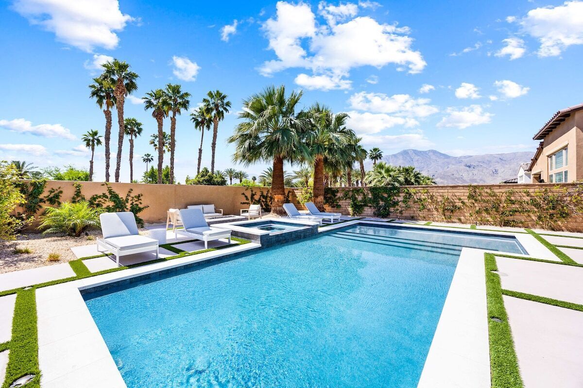 A heated pool