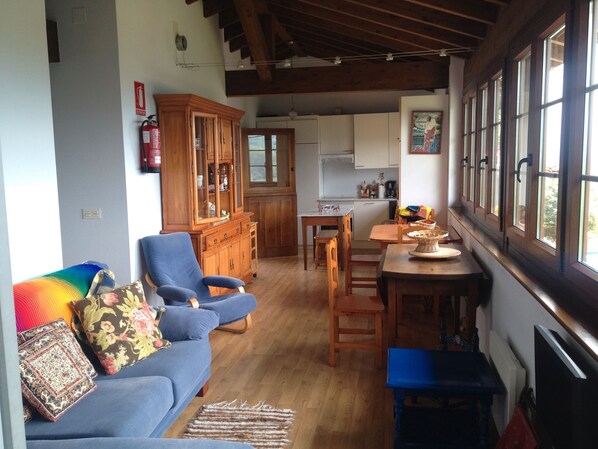 Télévision, cheminée