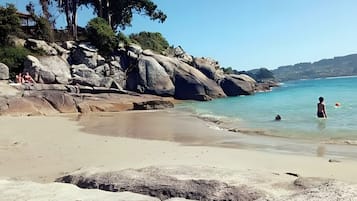 Vlak bij het strand