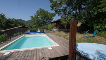 A heated pool