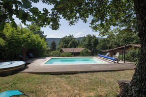 A heated pool