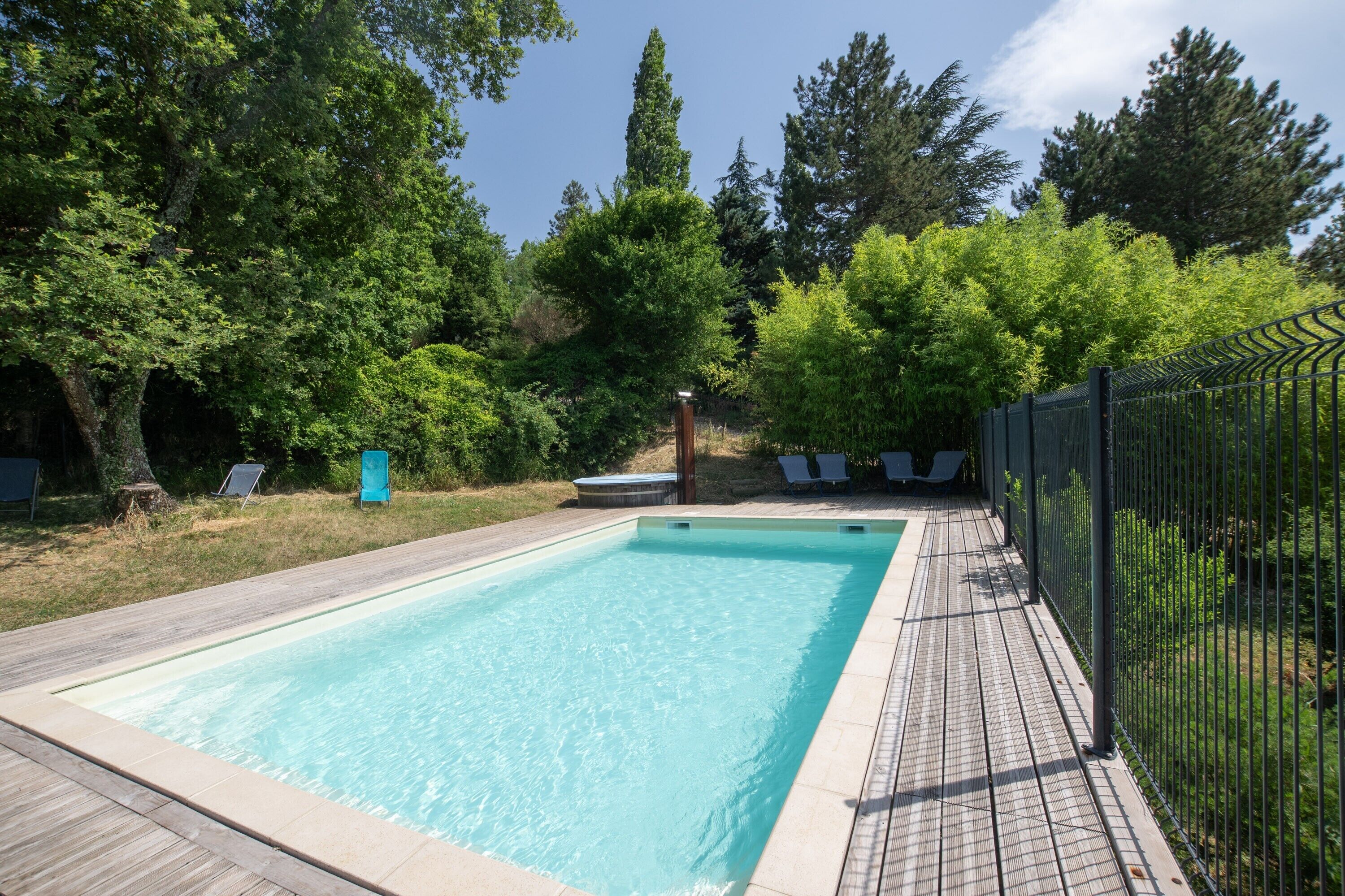 Una piscina riscaldata