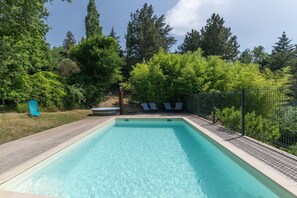 Pool - Chalet 'Blanc 8 Personnes' with Balcony and Wi-Fi (Darbres)
