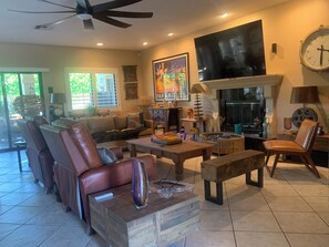 Smart TV, fireplace, offices