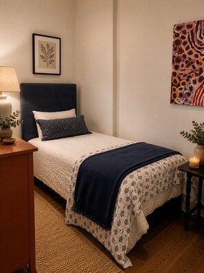 3 bedrooms, iron/ironing board, travel cot, WiFi