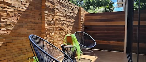 Eenvoudig appartement | Terras