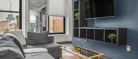 Appartement Deluxe, 1 chambre, non-fumeur | Coin séjour