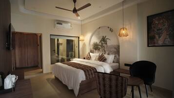 デラックス ダブルルーム | WiFi (無料)、ベッドシーツ