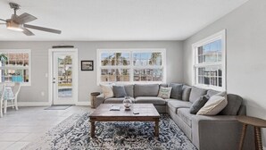 Living area - Lemon Bay Getaway - canal front leading to Lemon Bay and Stump Pass (Englewood)