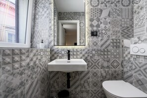 Bathroom | Hair dryer - Waterfront Apartment in Porec (Porec)