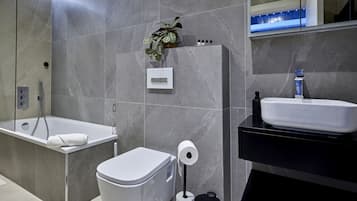 Hair dryer, towels