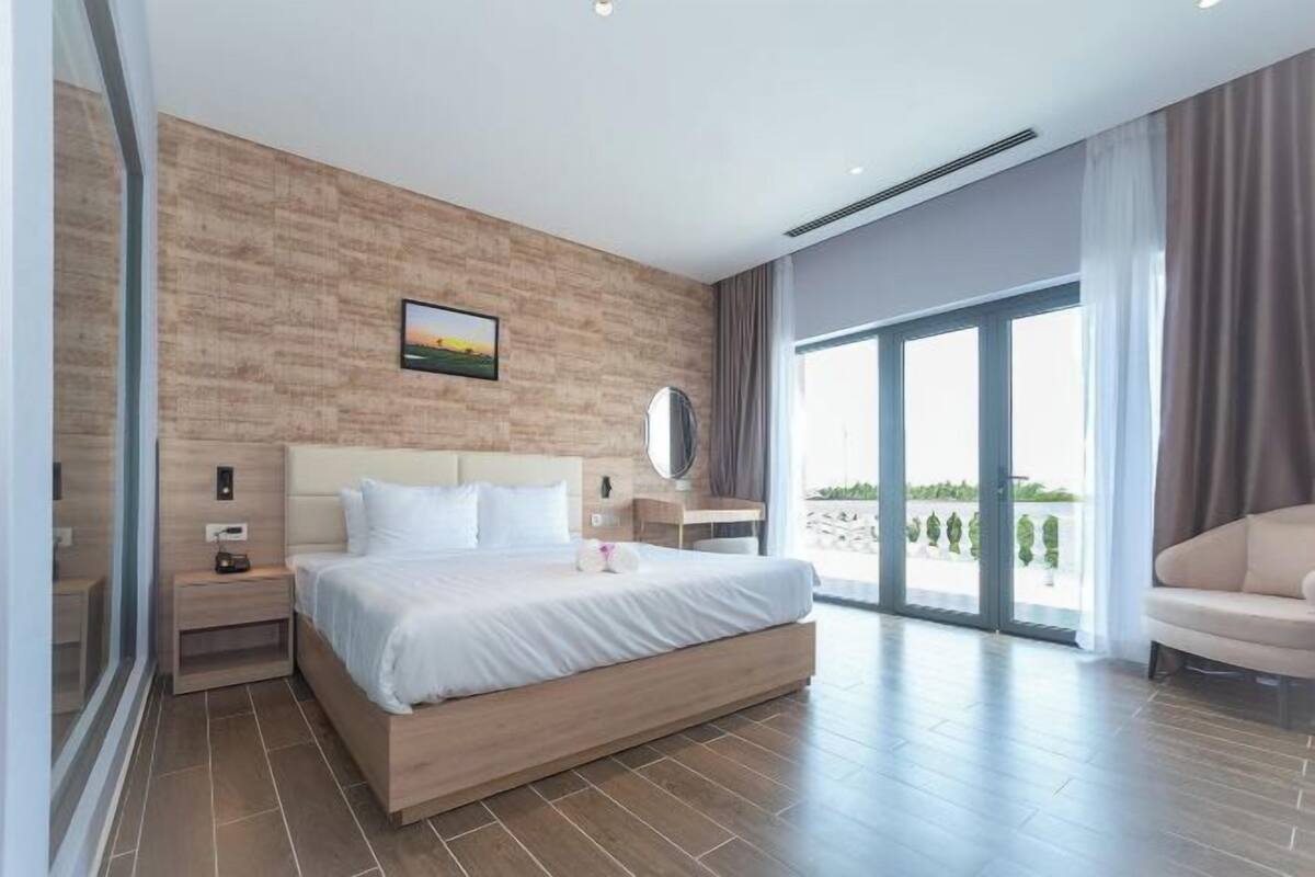 1 soveværelse, premium-sengetøj, minibar, skrivebord